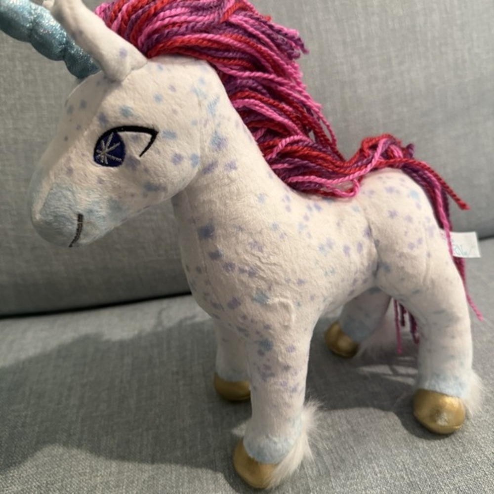 Uni the Unicorn Plush Stuffed Animal with Yarn Hair 2019